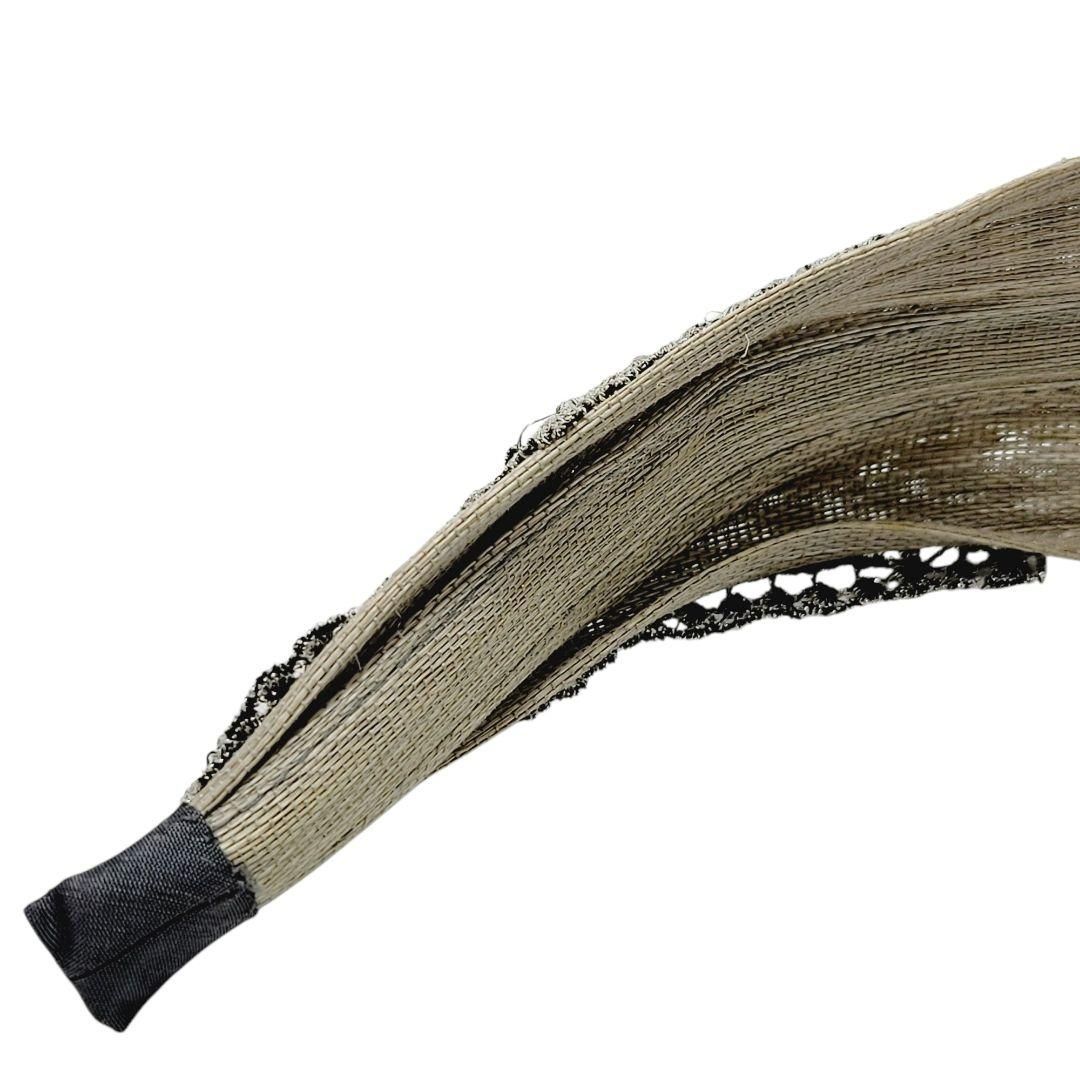 ALEXANDRE ZOUARI カチューシャ レース グレージュ DECORATOM_COM_BR