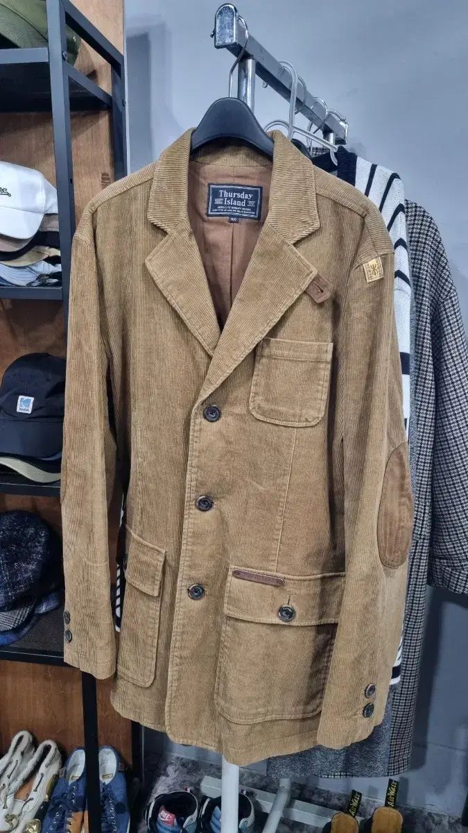 Thursday Island メンズ ヴィンテージ コーデュロイ ブレザー 100 105適当