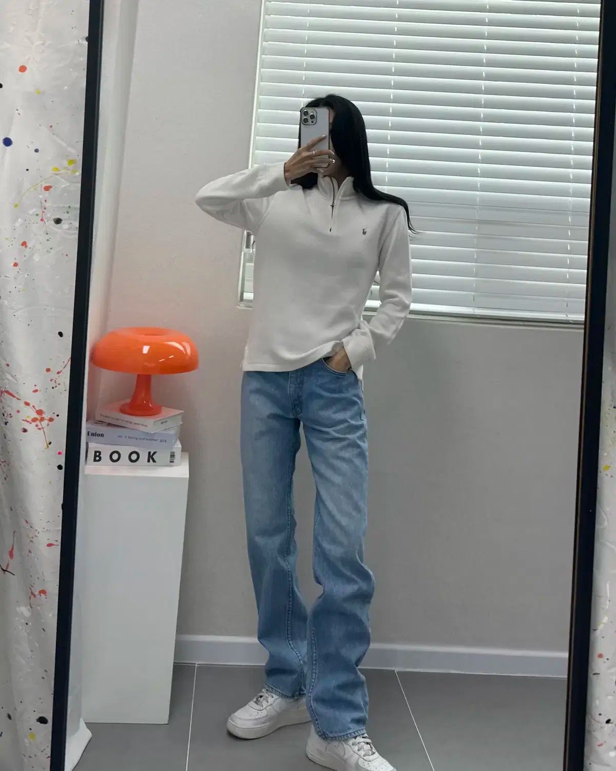 ポロ ハーフジップ