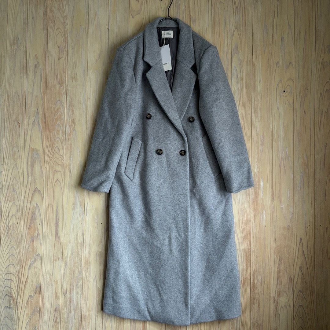 ランデブー ギャビーチェスターコート グレー サイズ1 ロングコート