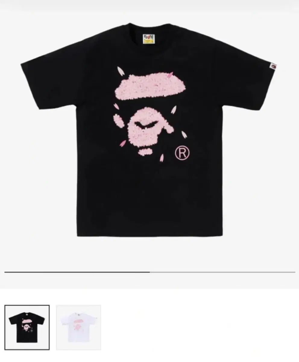 BAPE さくら エイプ FACE Tシャツ ブラック Sサイズ