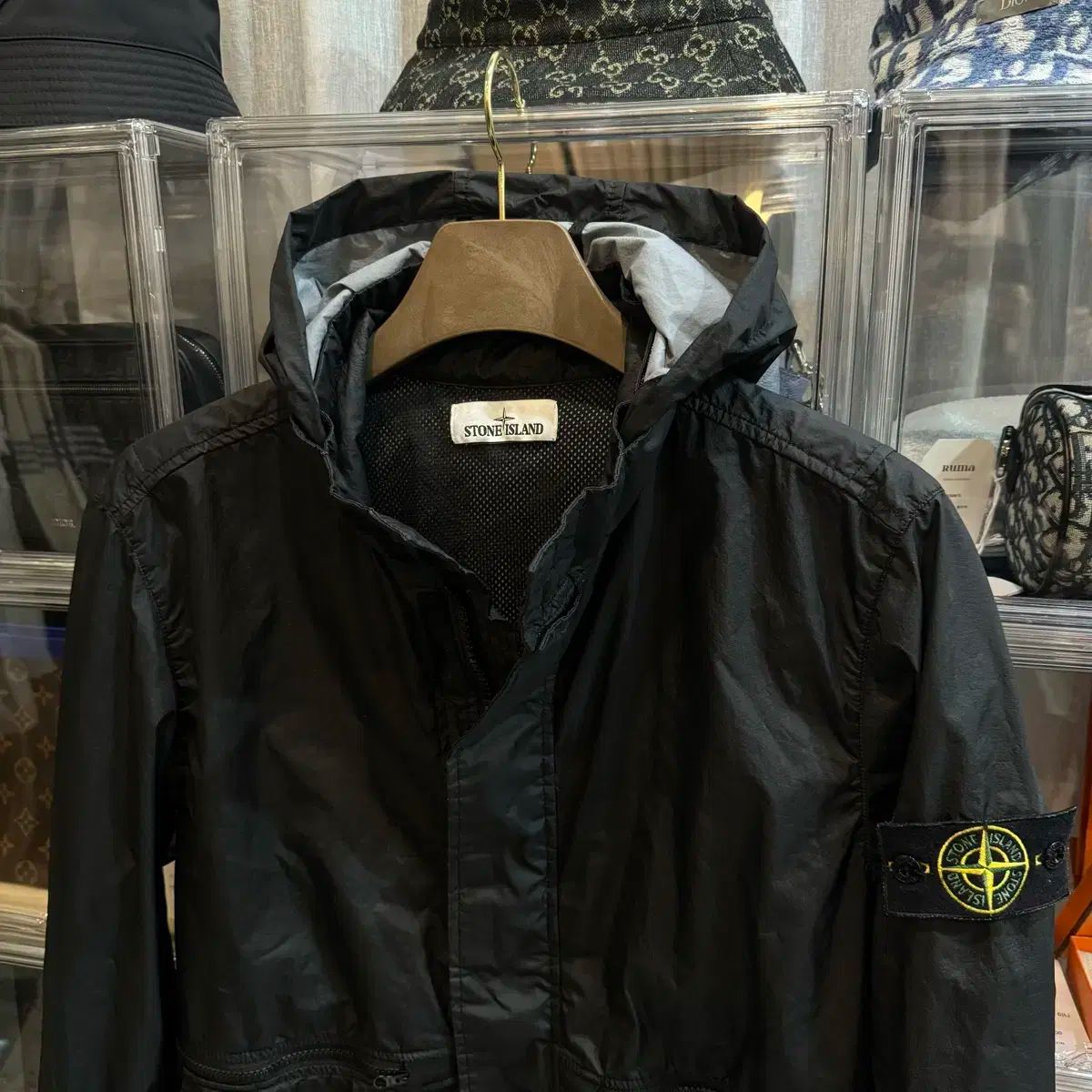 STONE ISLAND ストーンアイランド メンブラーナ 3L TC ジャケット ブラック