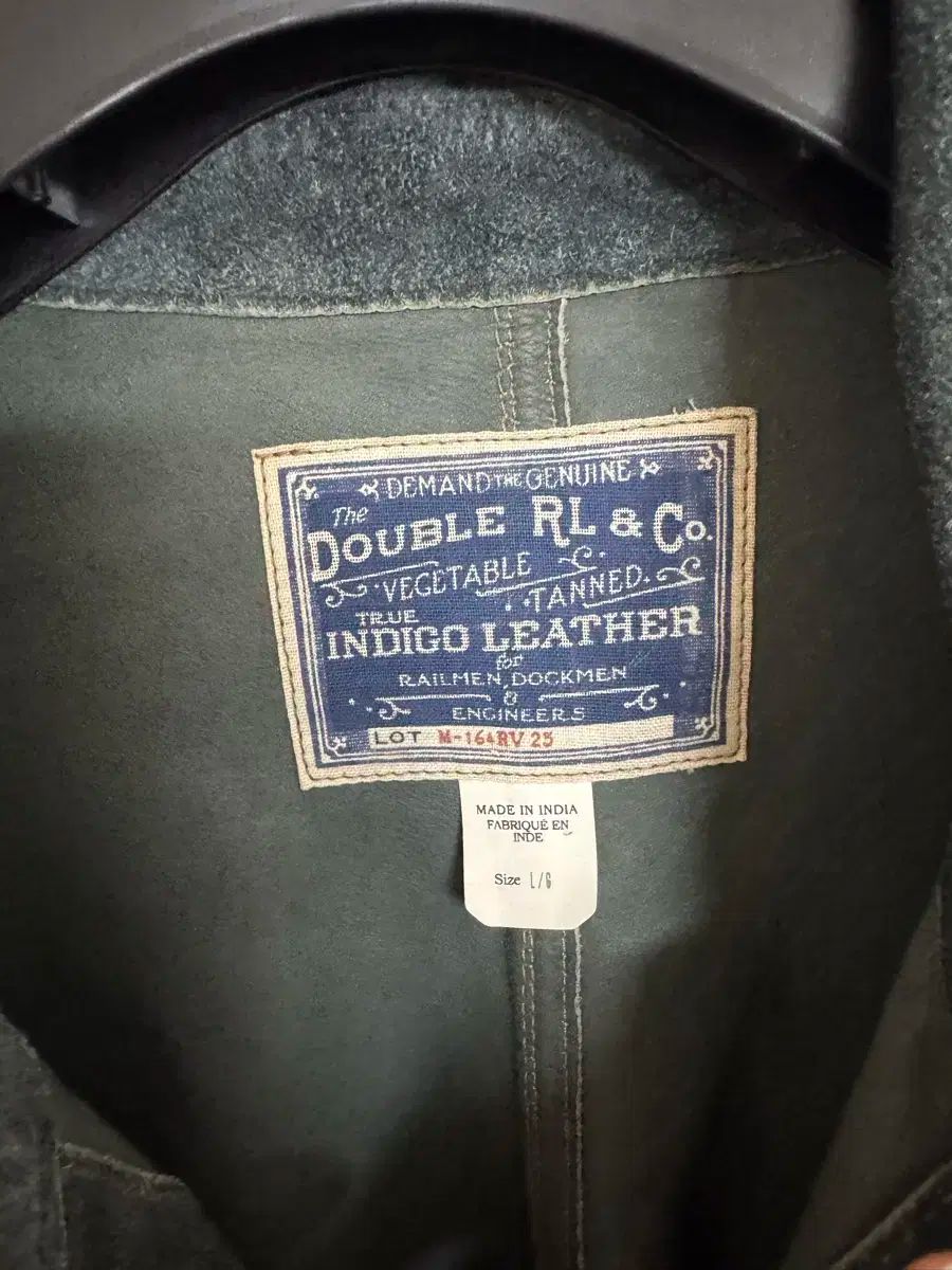 RRL Indigo Suede Choa Jacket