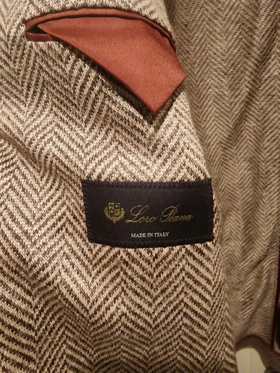 ロロ ピアーナ ヘリンボーン ジャケット 50