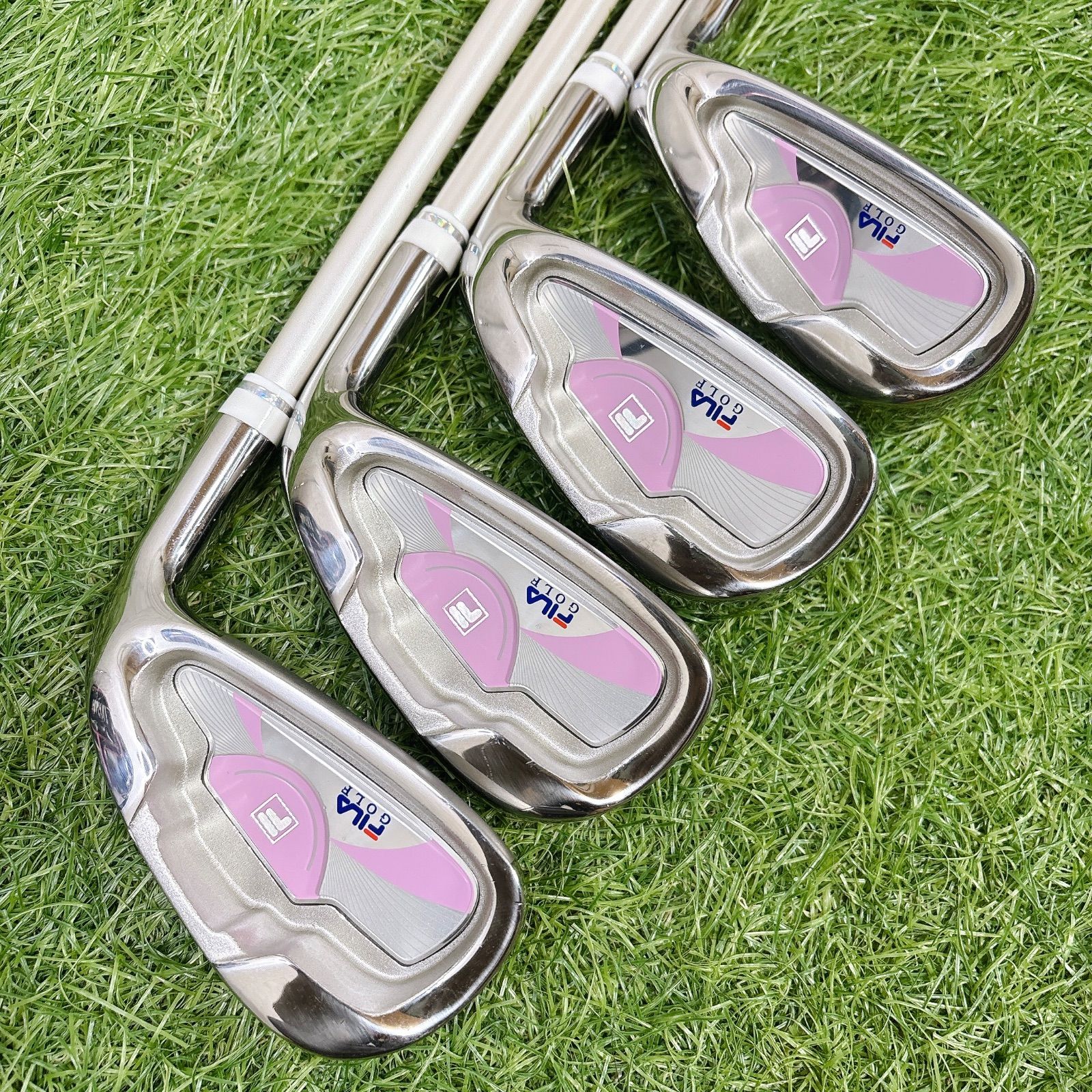 【◎美品】 FILA他　フィラ レディース　ゴルフクラブセット フィラゴルフ レディースゴルフ 8本 キャディバッグ付き フレックスL