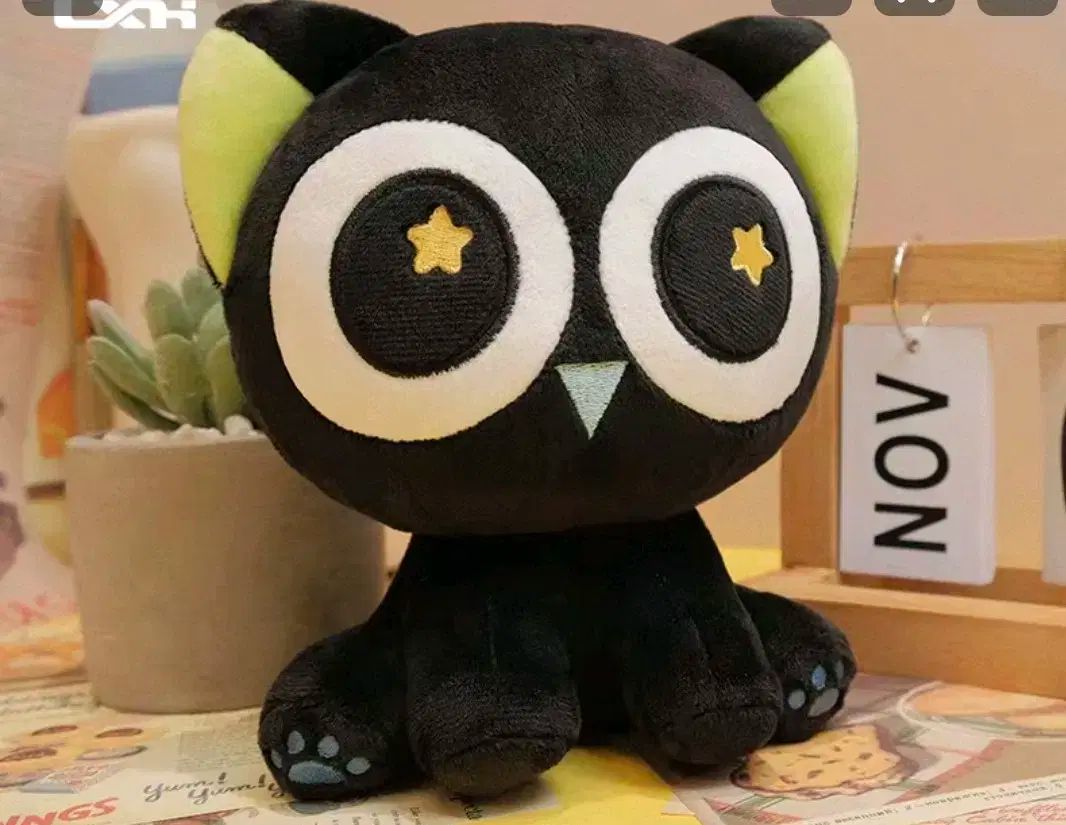 公式 나소흑전기 チュール 小黒 猫 ぬいぐるみ