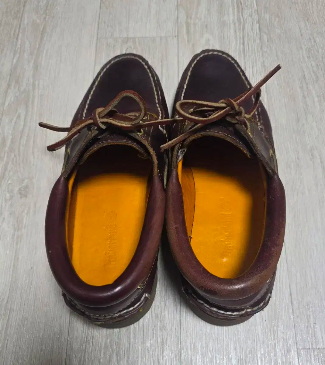  ティンバーランド Classic 3アイ ボートシューズ 8 W ローファー ブーツ 革靴