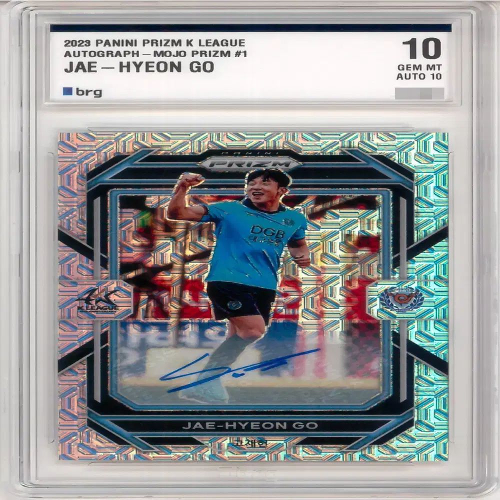 2025 Panini プリズム Kリーグ 大邱FC コ ジェヒョン 模造オート BRG10