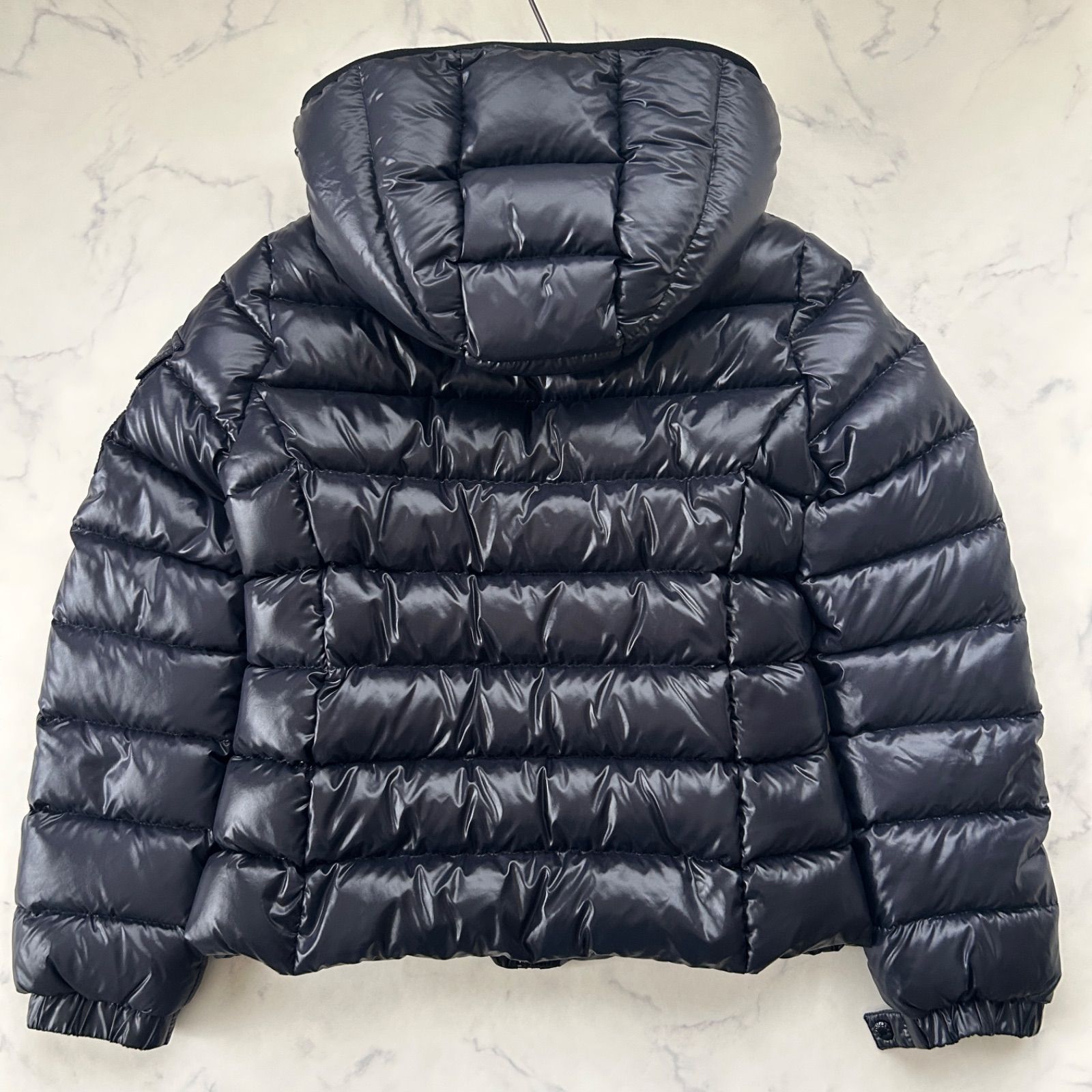 極美品 MONCLER モンクレール ダウンジャケット ネイビー ワッペン