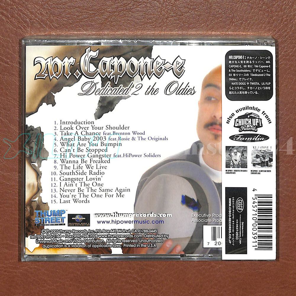 G-RAP/CHICANO】MR.CAPONE-E /DEDICATED 2 THE OLDIES [2025/11 