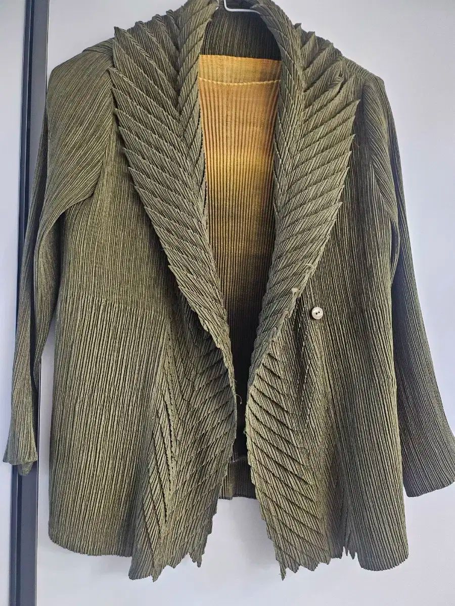  プリーツスタイル カーディガン 外 長袖 シャツ ブラウス