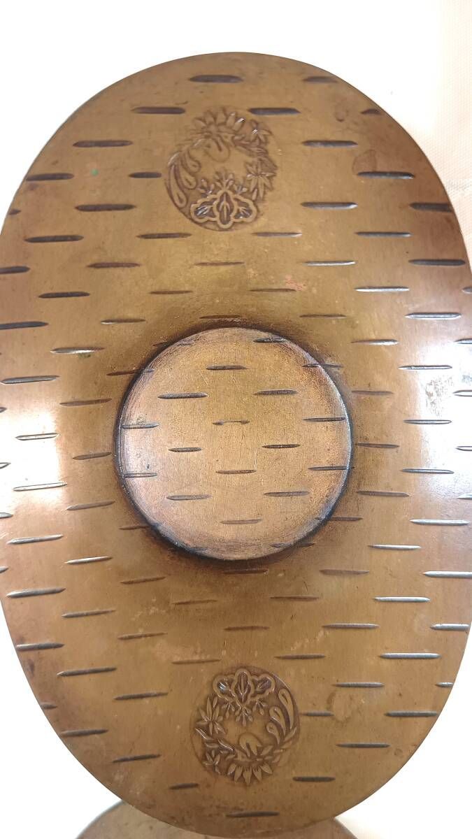 未使用品　玉川堂造　銅製托子　茶托　５客　茶道具 尚美堂 茶道具 煎茶道具 黄銅托子 茶托 5客 - メルカリ