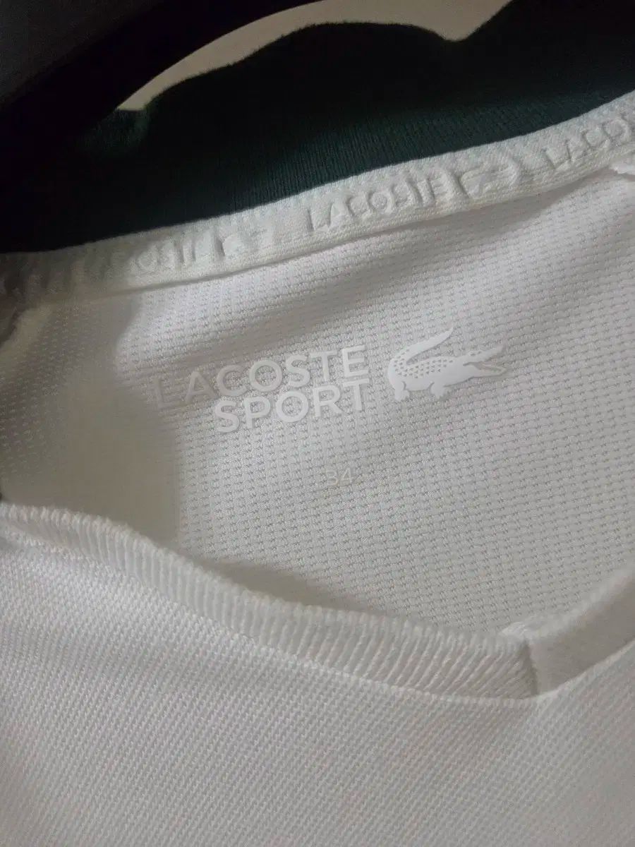 ラコステ 白 半袖 Tシャツ 34