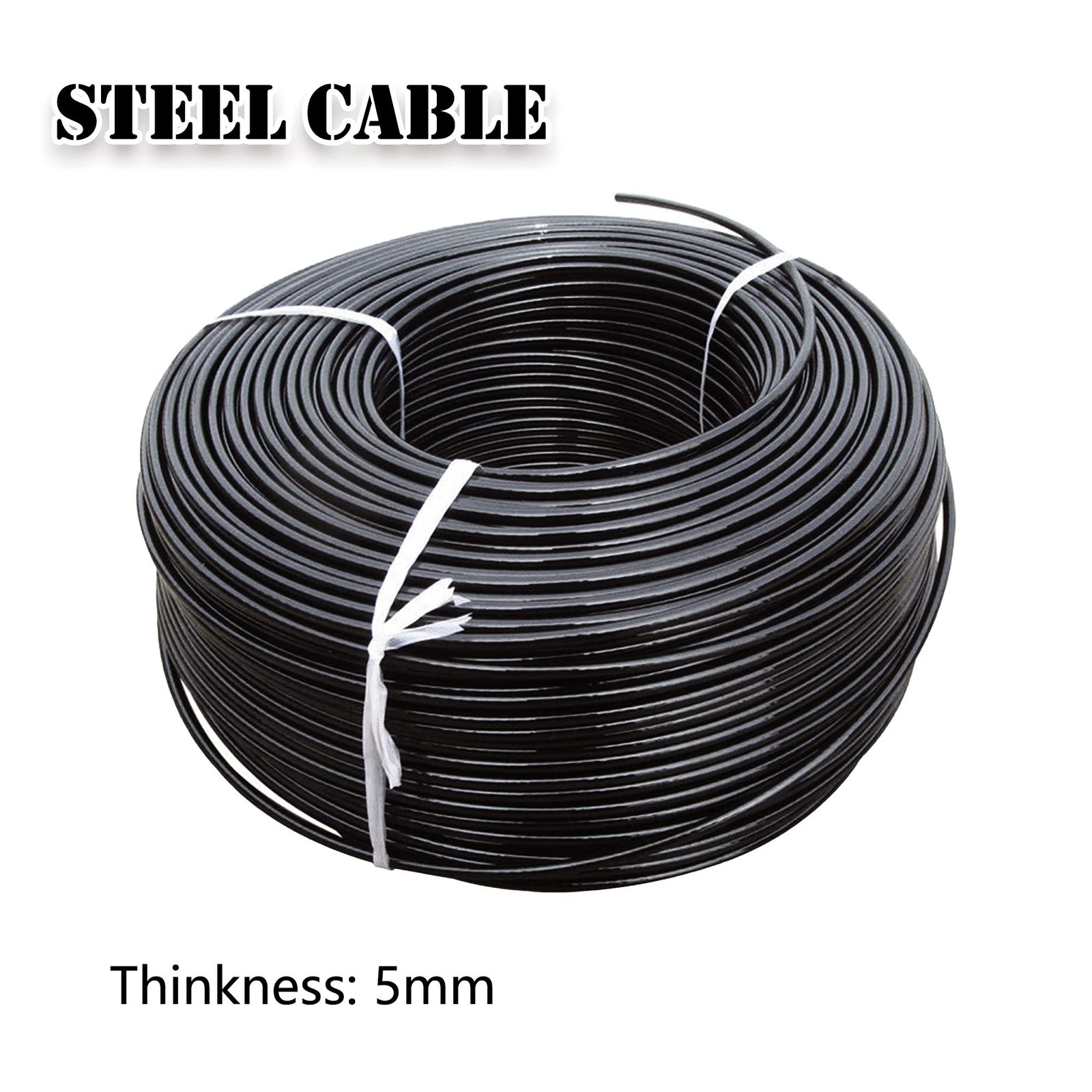 J Bryant フィットネスプーリーケーブル ジムケーブル プーリーマシン用交換用 ヘビーデューティスチールワイヤーロープ 長さ16.4 32.8 65.6フィートの長さのエクササイズ器具をご用意