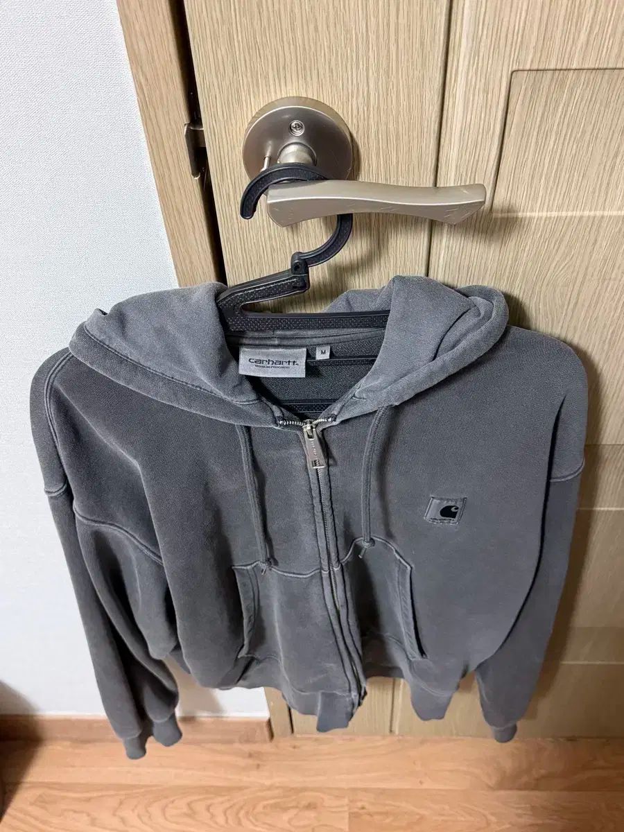 Carhartt W フードジップアップ グレー m