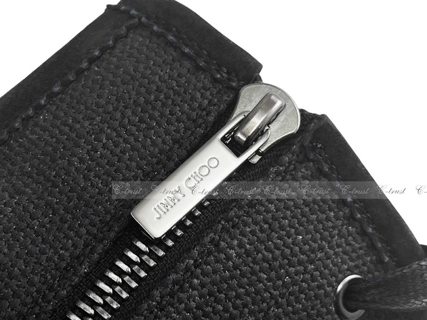 JIMMY CHOO ジミーチュウ ブーツ OSKAR シューズ 靴 キャンバス レザー 厚底 メンズ イタリア製 ブラック L 922-41