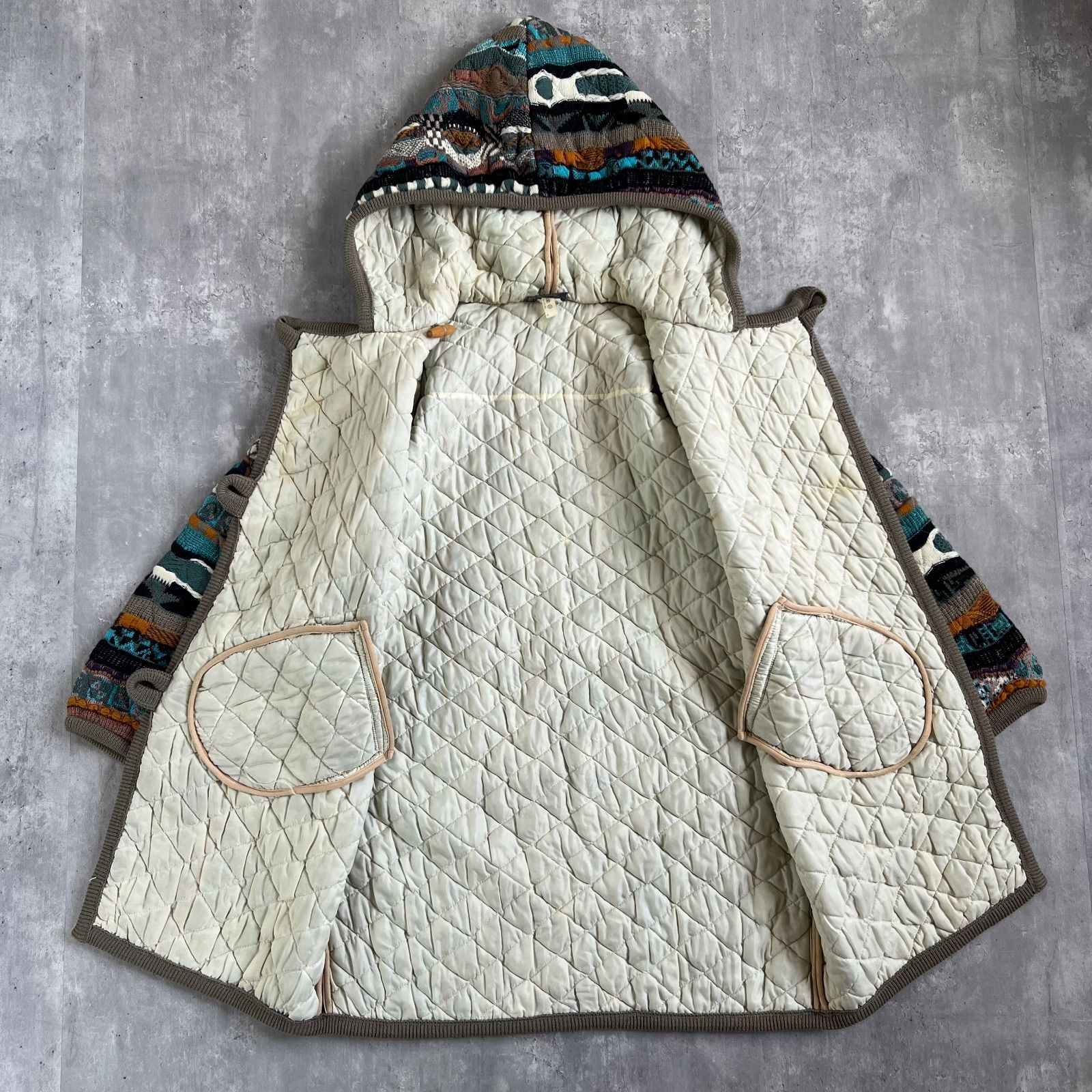 ウール3Dニット ダッフルコート