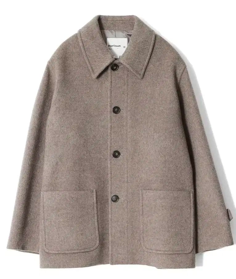 ホーリーサン ニューイヤー ウール ハーフコート メランジ ベージュ M