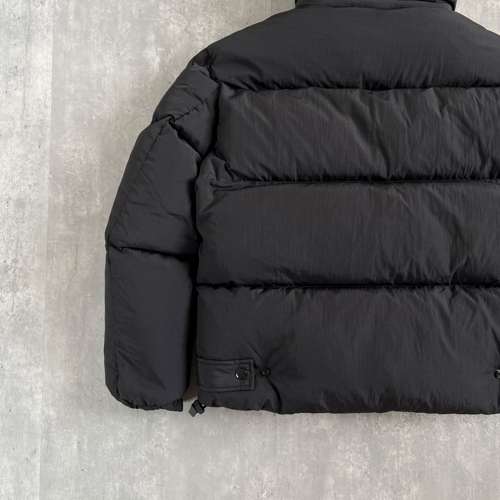 【美品】 DIESEL ブラックダウンジャケット フード取り外し可能 DIESEL ディーゼル 現行 Real Down Jacket 
