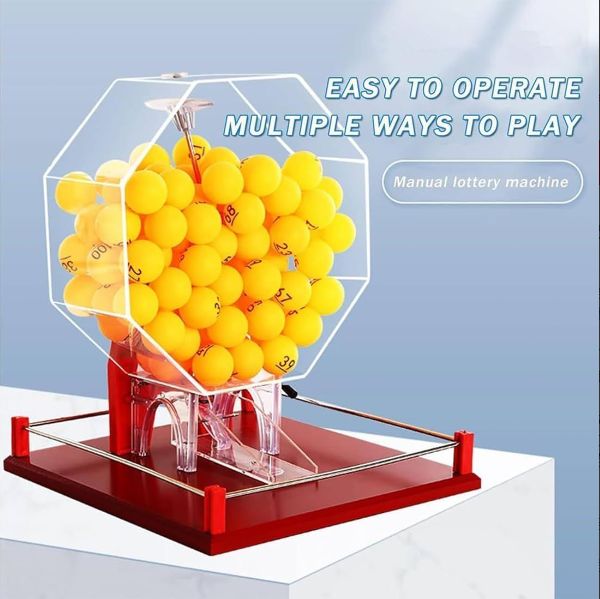  宝くじボールマシン ラッキービンゴゲームセット ボール番号セレクター 大型アクリル製自動宝くじ抽選機 自動ビンゴケージ ベース付き 大人大グループファミリー用 その他 おもちゃ