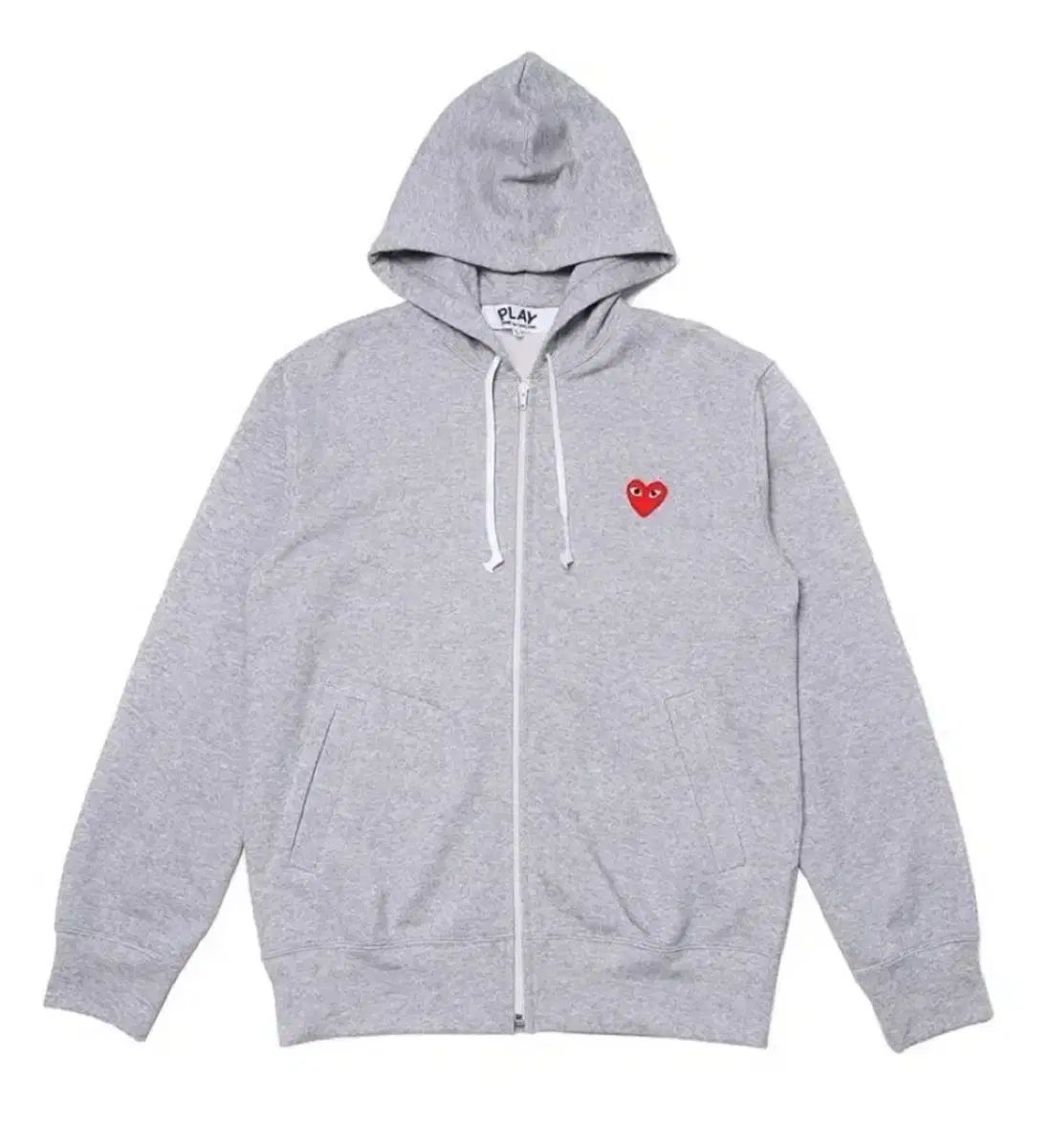 コム デ ギャルソン PLAY ハート グレー WHO ジップアップ S