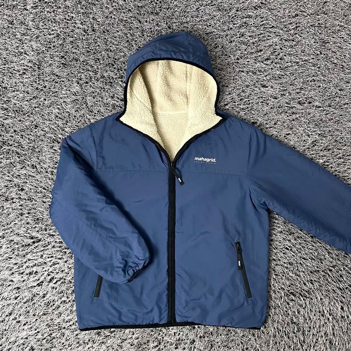MGD マハグリッド リバーシブル シェルパ フリース ジャケット フリース