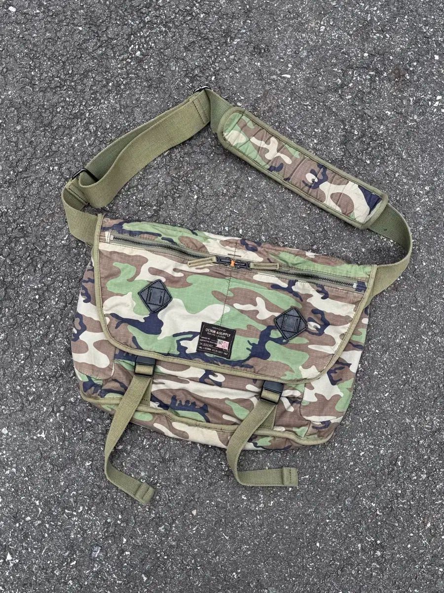デニムアンドサプライ ラルフローレン カモフラージュ メッセンジャーバッグ