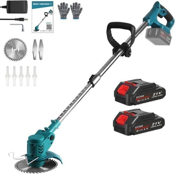 草刈機 充電式草刈機 電動草刈り機 マキタ18vバッテリー互換 21V大容量 