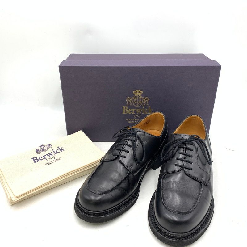品 BERWICK バーウィック U CHIP LEATHER SHOES 4477BCVIBK Uチップ レザーシューズ 靴 164-251103-as-11-izu