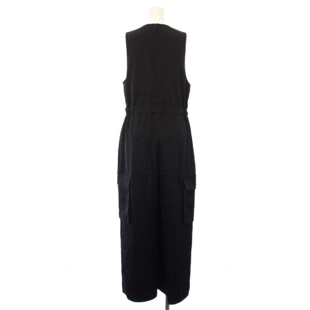 セオリーリュクス theory luxe 24SS ORCHARD SUB TANA サロペット オールインワン ジャンプスーツ サテン 38 黒 03-4206406-050-038 TK