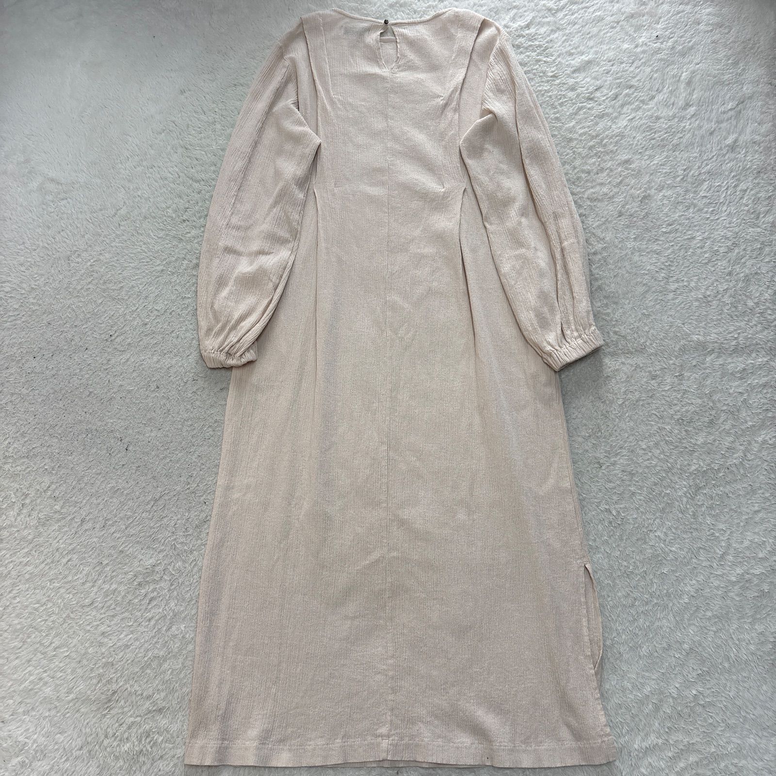 BIWACOTTON ビワコットン パフタックドレス Mellow 生成り 楊柳 ほぼ日