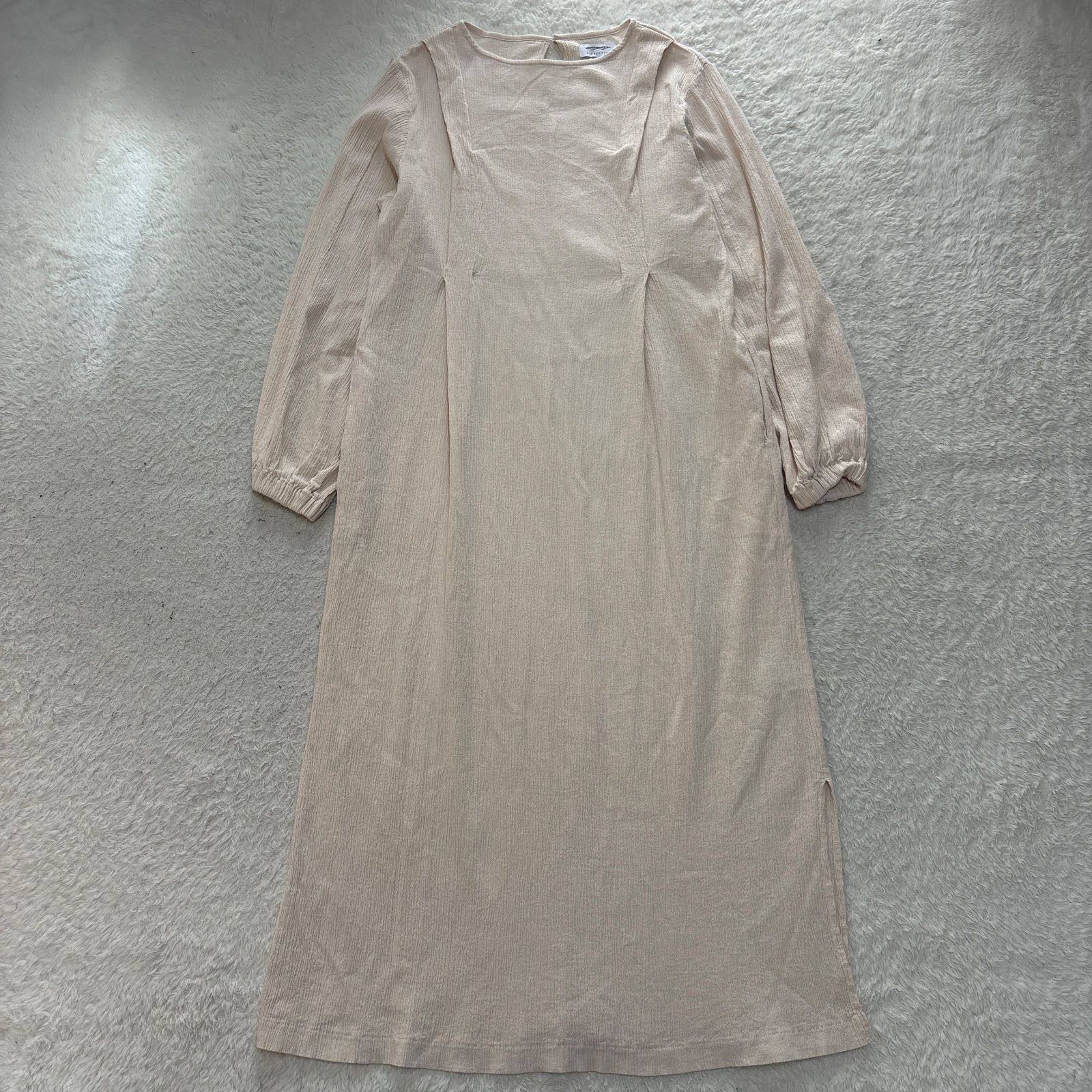 BIWACOTTON ビワコットン パフタックドレス Mellow 生成り 楊柳 ほぼ日