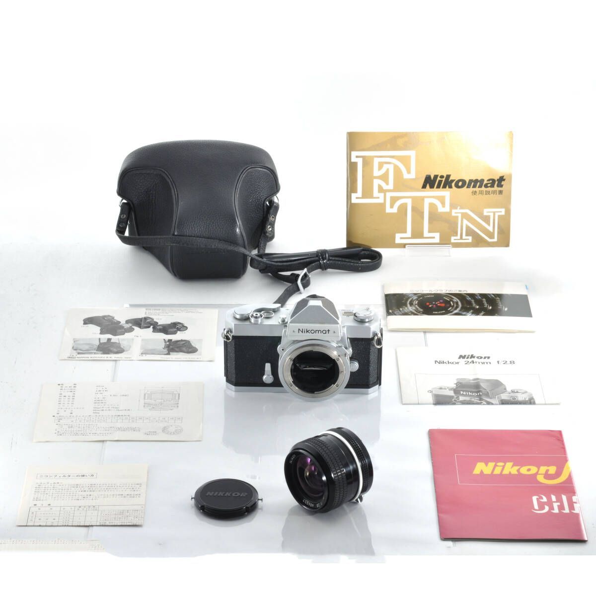 ニコン】美品!Nikomat FTN + New Nikkor 24mm F2.8 広角レンズセット ニコン】美品!Nikomat FTN + New Nikkor 24mm F2.8 広角レンズセット
