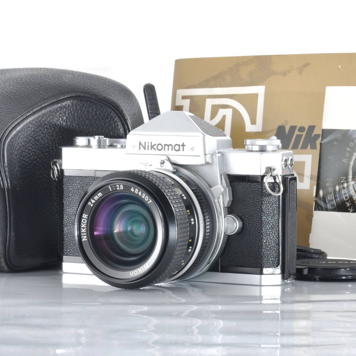 ニコン Nikomat FTN New Nikkor 24mm F2.8 広角レンズセット ケース付 J736