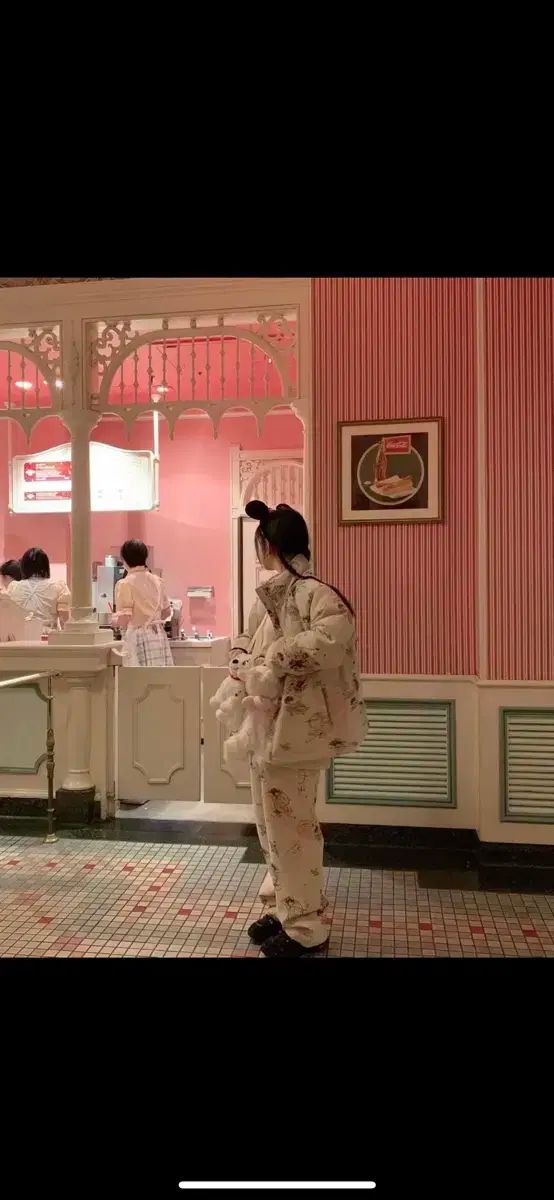 マーブリングエンジェル ジャカード ダウン パンツ セット