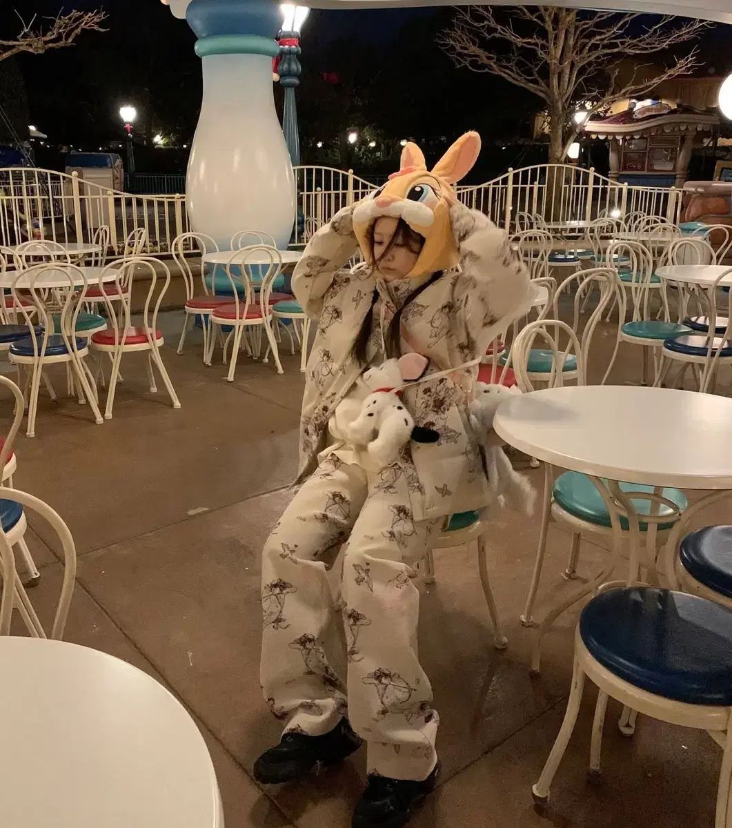 マーブリングエンジェル ジャカード ダウン パンツ セット