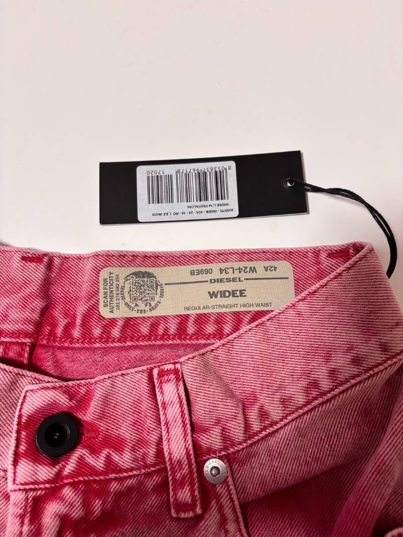 本日限定全品送料無料！ DIESEL ディーゼル WIDEE デニムパンツ デニム ジーンズ ピンク 24
