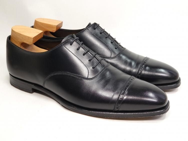 562 1008 使用数回 クロケット-ジョーンズ ベルグレイブ ブラック カーフ 9.5 D ＃337