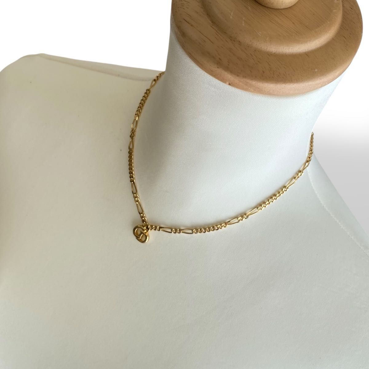 美品 クリスチャンディオール ChristianDior ゴールド ネックレス 太め