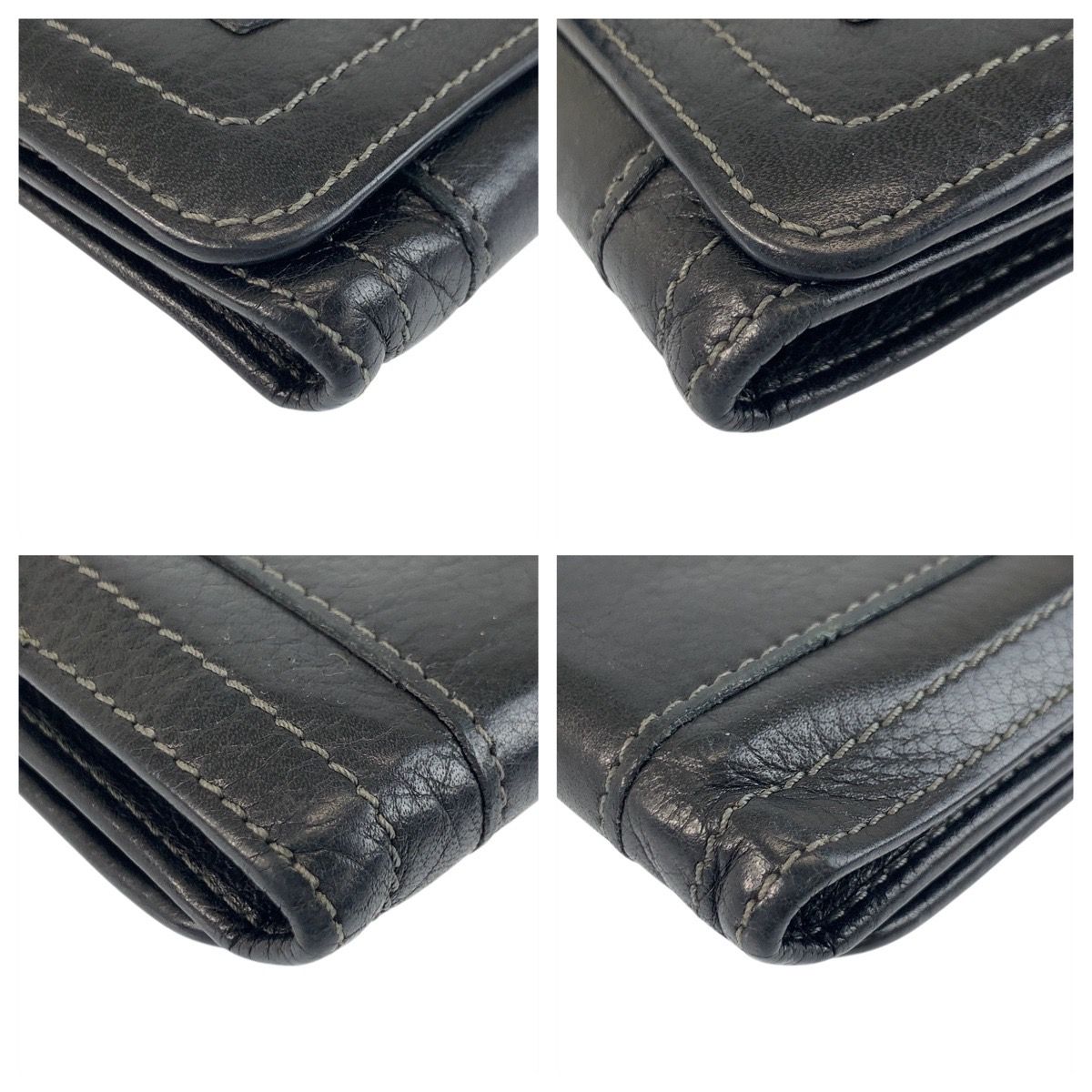美品 Chloe クロエ パディントン ブラック 黒 ゴールド金具 レザー 