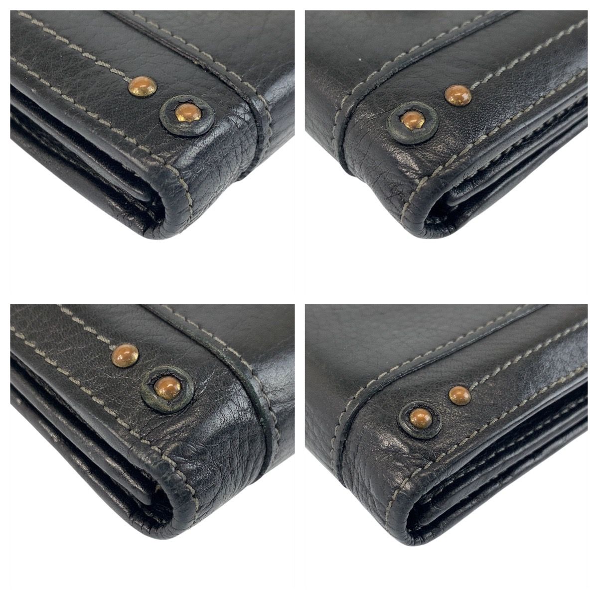 美品 Chloe クロエ パディントン ブラック 黒 ゴールド金具 レザー 