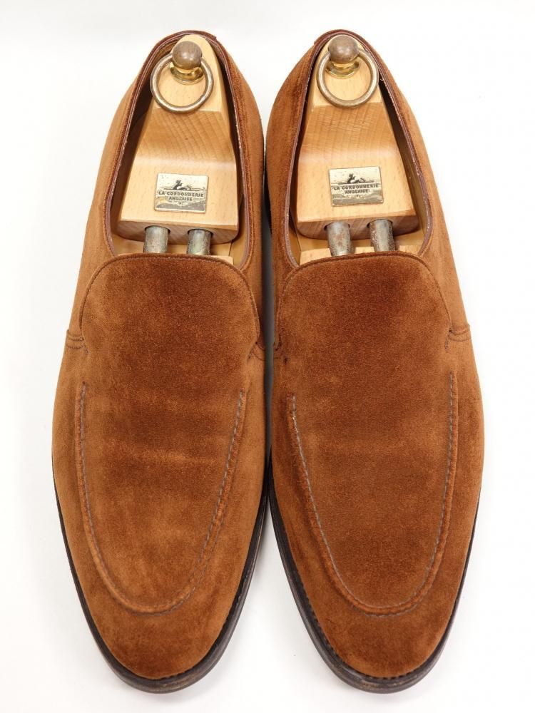 646 1021 上 ジョンロブ EVESHAM ブラウン スエード 9 E ＃7000