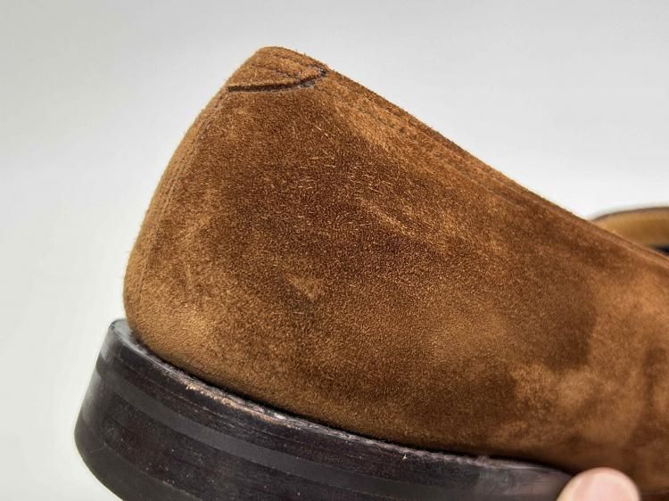  646 1021 上 ジョンロブ EVESHAM ブラウン スエード 9 E ＃7000 スリッポン 靴