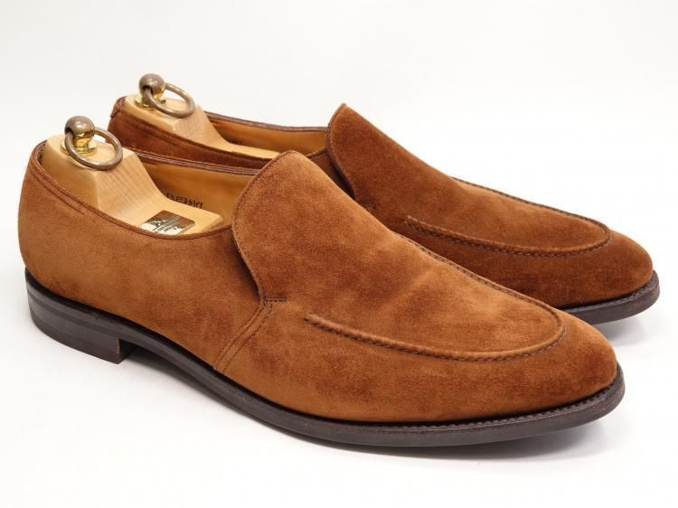 646 1021 上 ジョンロブ EVESHAM ブラウン スエード 9E #7000