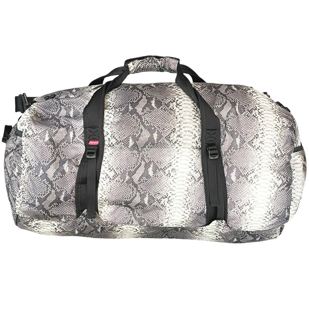 未使用級 シュプリーム ノースフェイス コラボ パイソン柄 ボストン