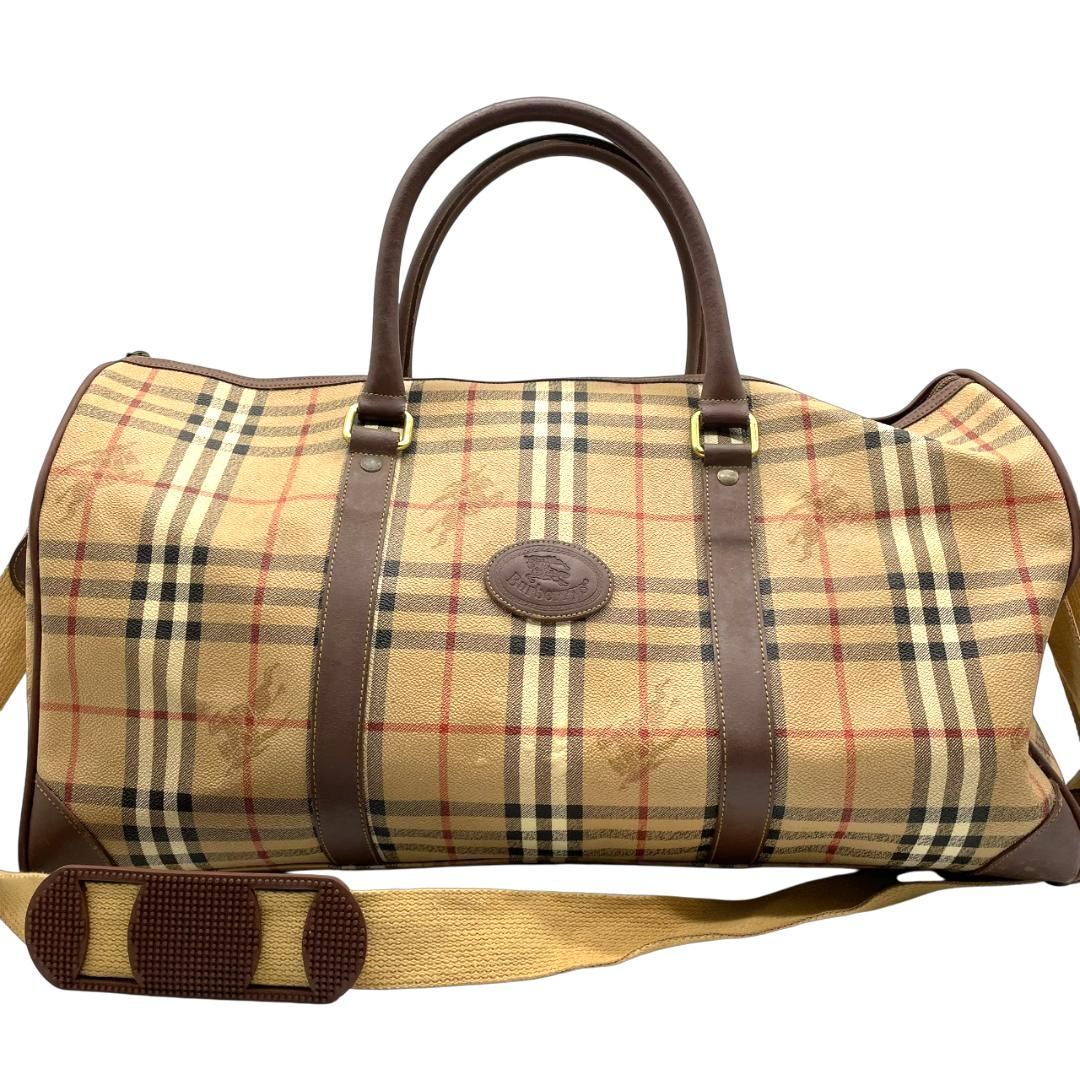 バーバリーズ シャドーホース チェック 2WAY ボストンバッグ メンズ Burberrys Check Boston Bag Vintage Y2K