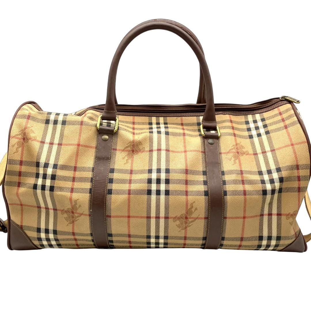 バーバリーズ シャドーホース チェック 2WAY ボストンバッグ メンズ Burberrys Check Boston Bag Vintage Y2K WWW_KARIMZIABAT_FR