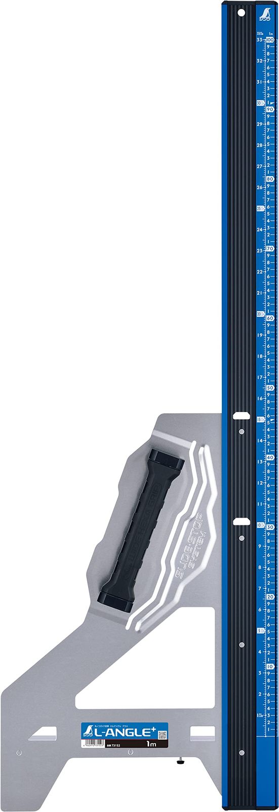 エルアングル Plus 丸ノコガイド定規 併用目盛 Sokutei 1m シンワ測定 Shinwa 73152