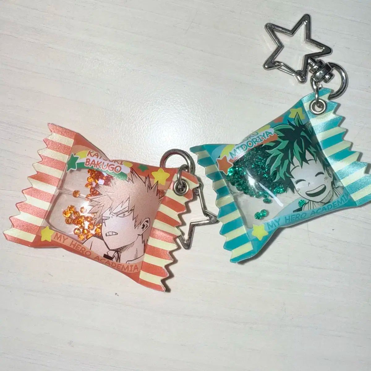 ヒロアカ シャカシャカ キーホルダー 爆豪 勝己 出久