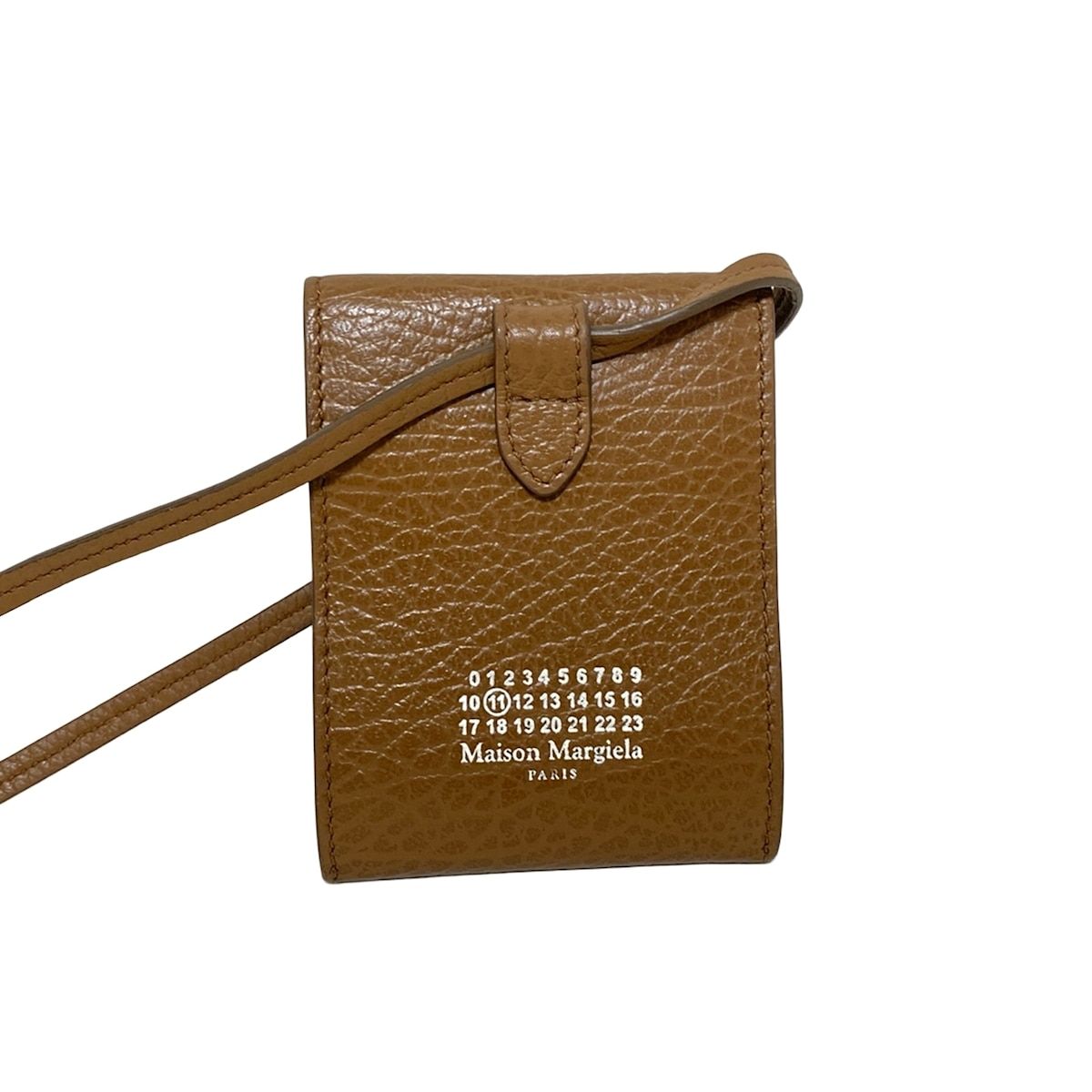 Maison Margiela メゾンマルジェラ カードケース - ブラウン レザー